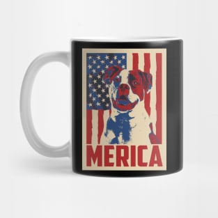 American Bulldog Merica 4th Of July Mug